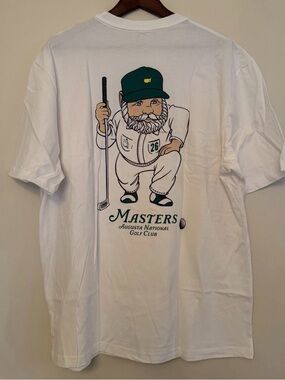 2026 Masters Tournament Gnome T-shirt White Augusta National Size L